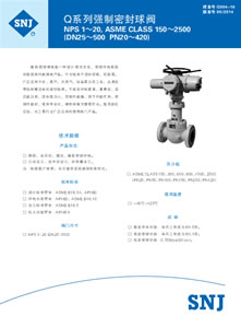 Q系列强制密封球阀-Q004-16